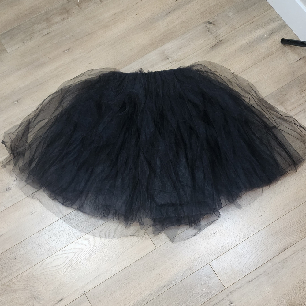 Elegant Black Tulle Skirt